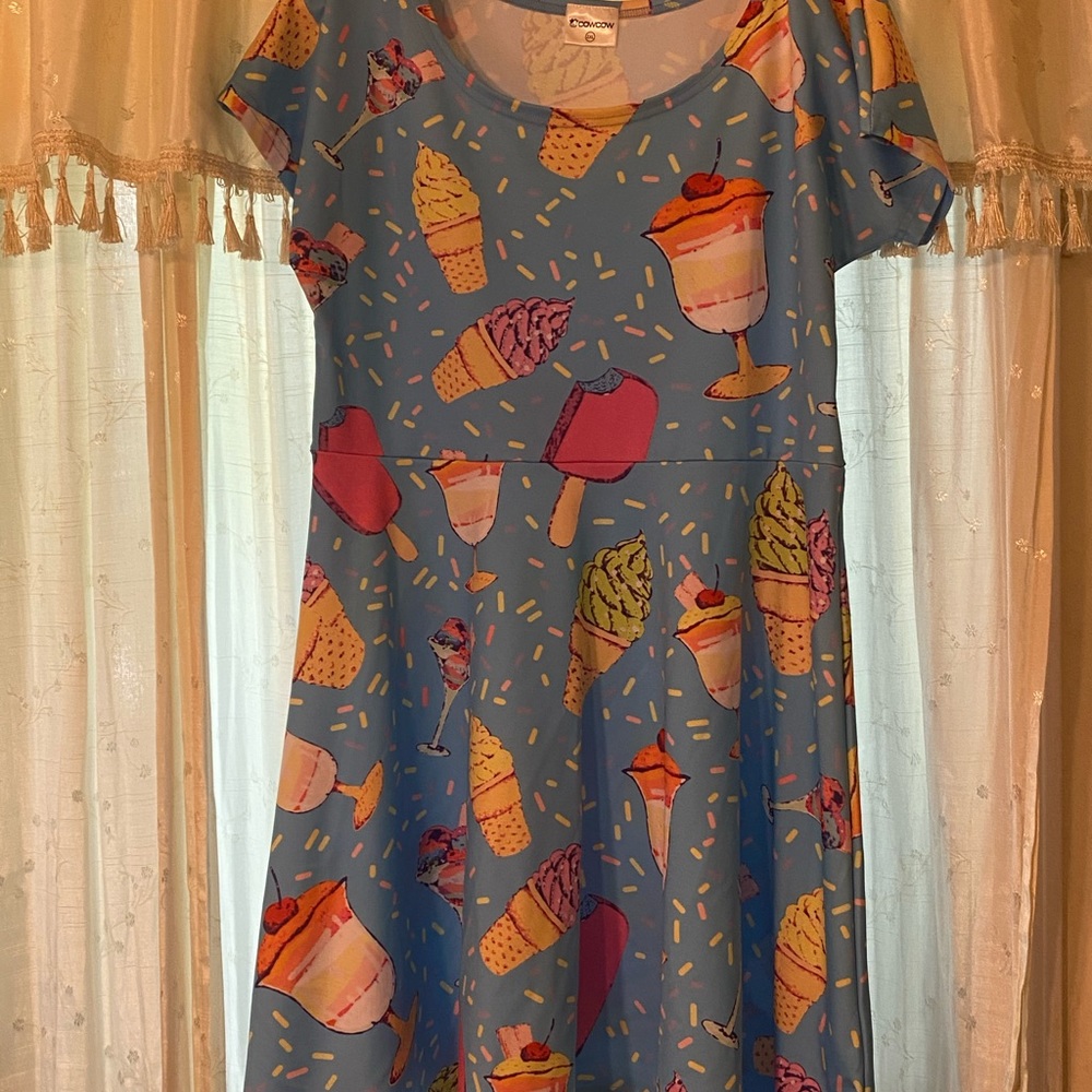 Cow Cow ice cream cone dress